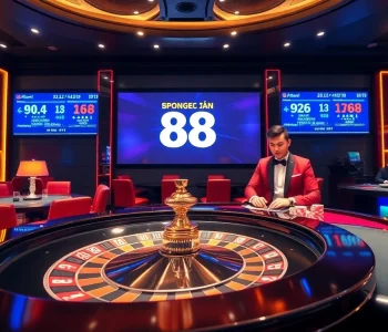 Betting action featuring tỷ lệ kèo bóng đá 88 in a high-stakes casino environment